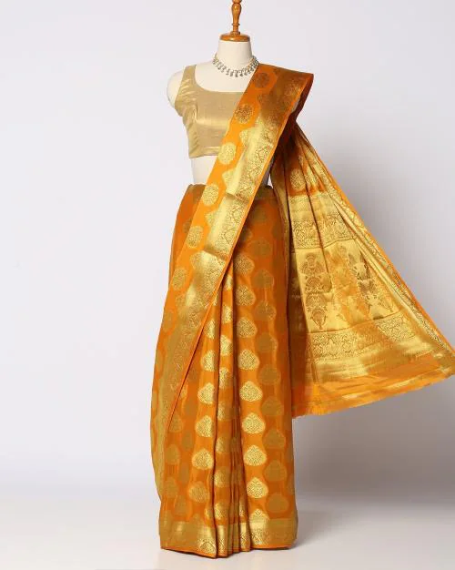 Women Embroidered Crepe Saree