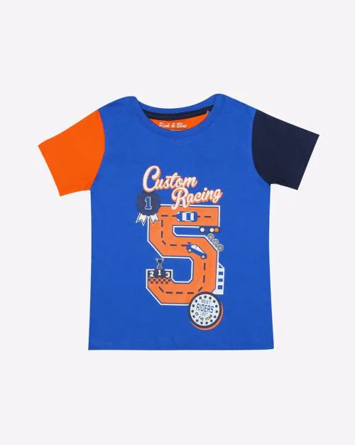 Graphic Print Round-Neck T-shirt