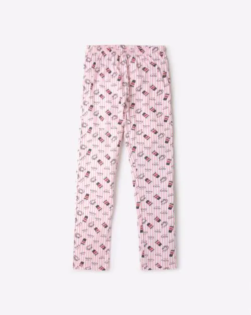 Printed Pyjamas with Elasticated Waistband