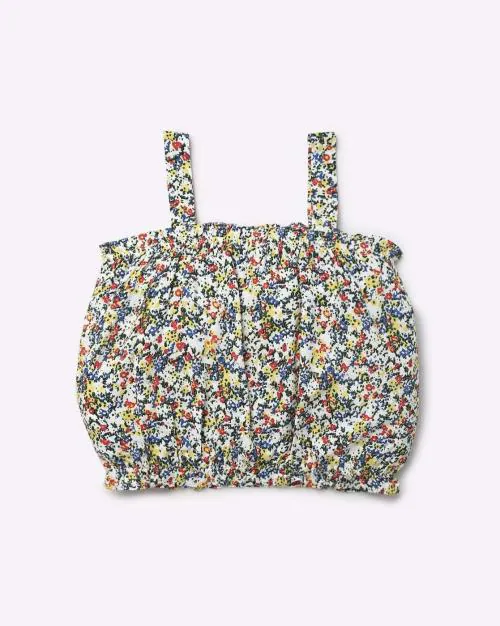 Printed Cotton Crop Top