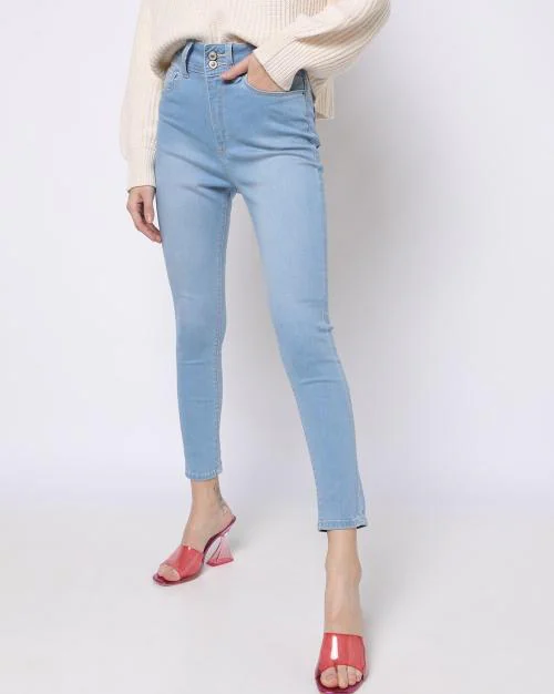 Women Skinny Fit Ankle-Length Jeans