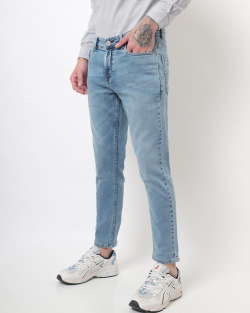 Ankle-Length Slim Fit Jeans