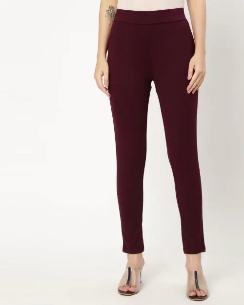 Ankle-Length Leggings with Elasticated Waist