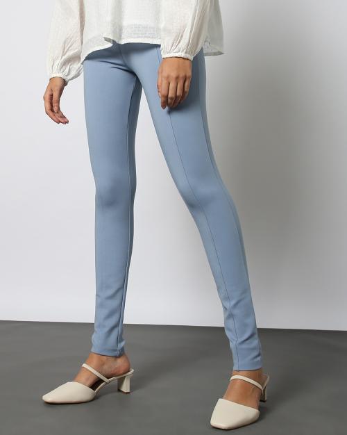 Women High-Rise Pintuck Ponte Treggings