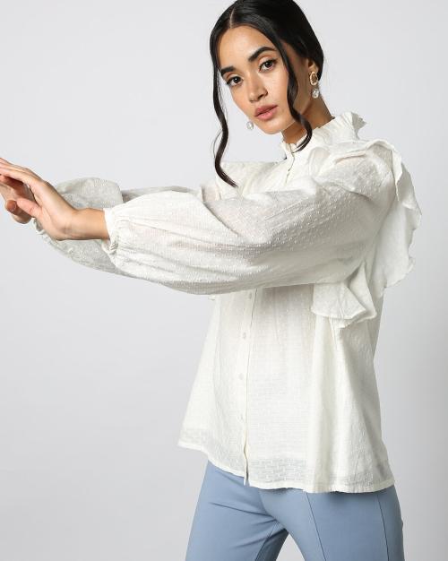 Women Ruffled Shirt