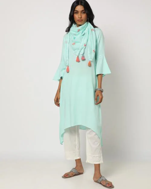 Bell-Sleeves A-Line Kurta