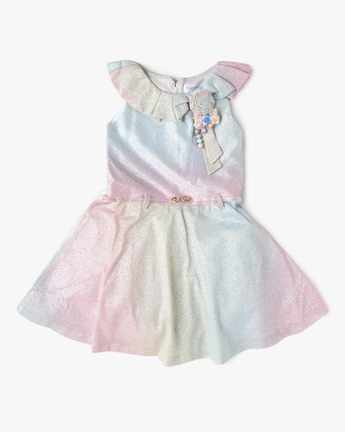 Shimmery Fit & Flare Dress