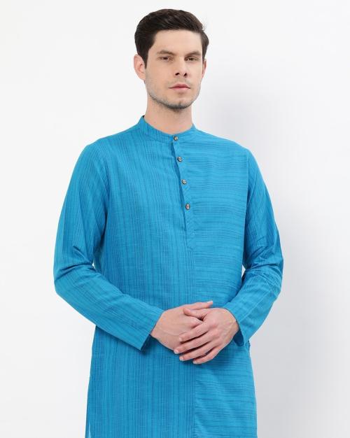 Striped Cotton Short Kurta
