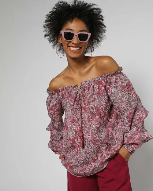 Women Paisley Print Top