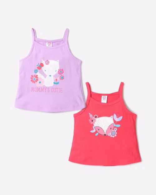 Pack of 2 Printed T-Shirts