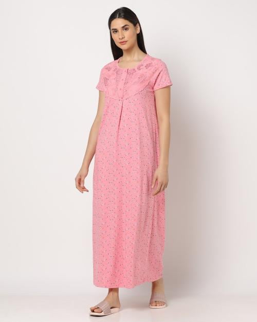 Buy Floral Print Nightie Online at Best Prices in India JioMart.