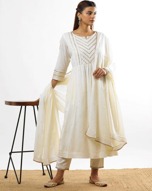Women Flared Kurta Suit Set