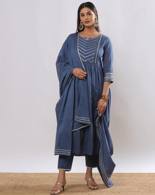 Women Flared Kurta Suit Set