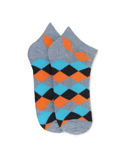 Geometric Print Ankle-Length Socks
