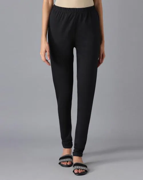 Skinny Fit Leggings with Elasticated Waist