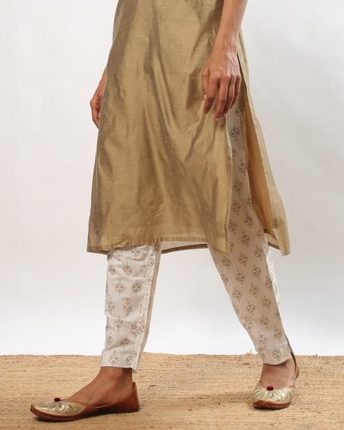 Women Printed Pants with Insert Pockets