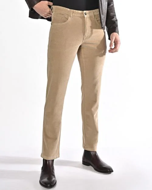Slim Fit Corduroy Pants