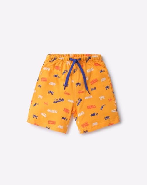 Graphic Print Short with Drawstring Waist