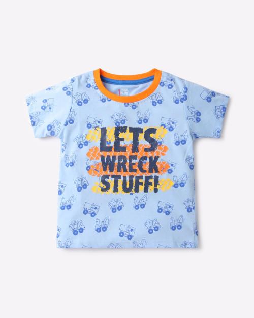 Graphic Print Round-Neck T-Shirt