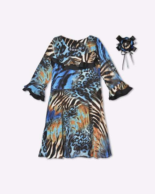 Animal Print A-Line Dress