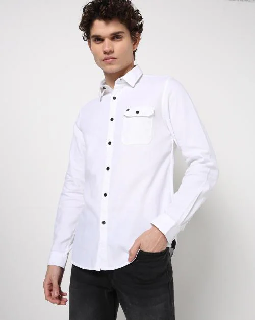 Shirt with Flap Pocket