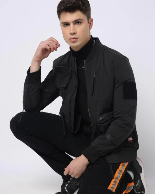 Lightweight Utility Slim Fit Biker Jacket