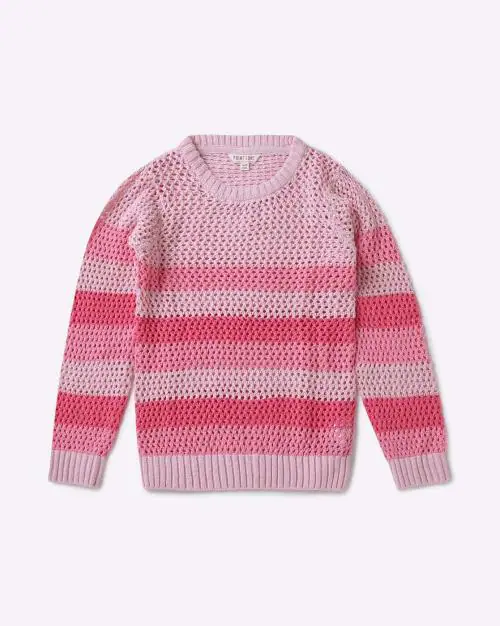 Striped Crew-Neck Sweater