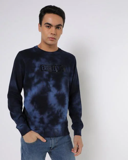 Tie & Dye Crew-Neck Sweatshirt