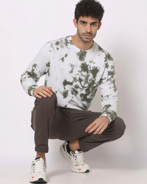Tie & Dye Crew-Neck Sweatshirt