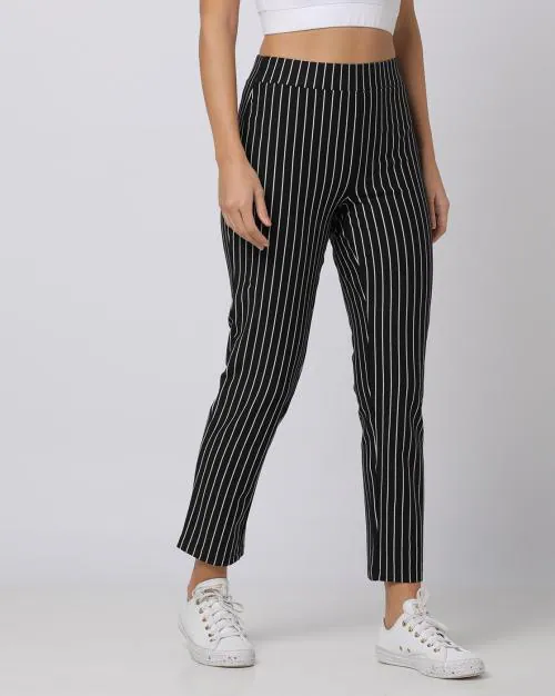 Striped Slim Fit Jeggings