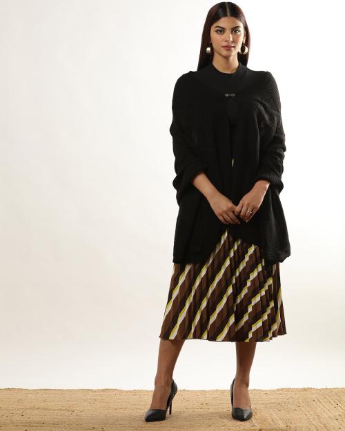 Women Front-Open Poncho