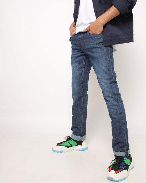 Slim Fit Low-Rise Jeans