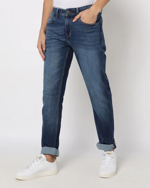 Lightly Washed Slim Fit Jeans