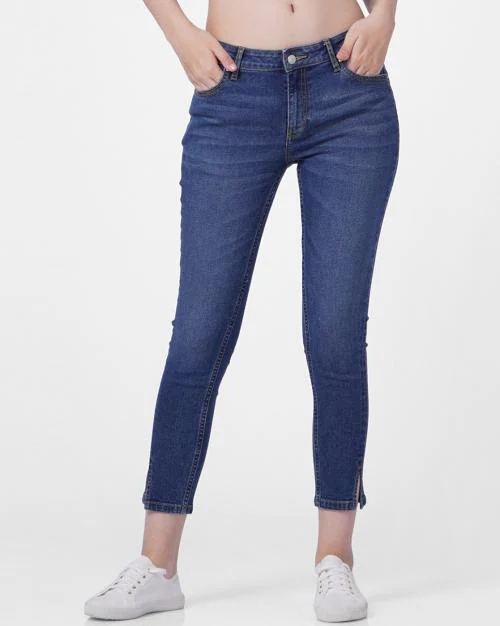 Women Washed Skinny Jeans