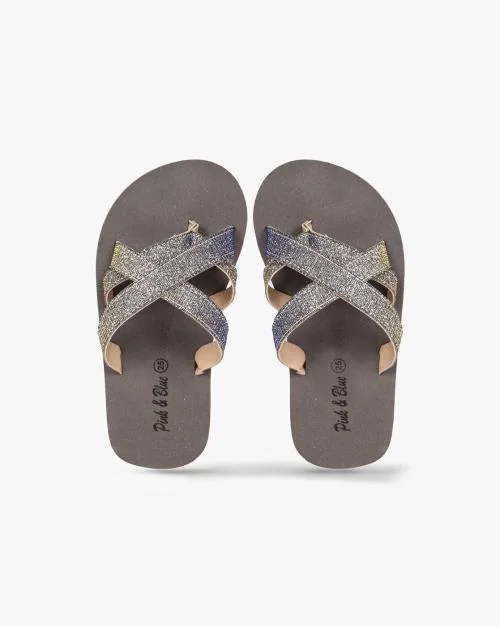 Criss-Cross Strap Flip-Flops
