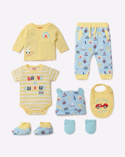 Printed Cotton 9 Piece Set