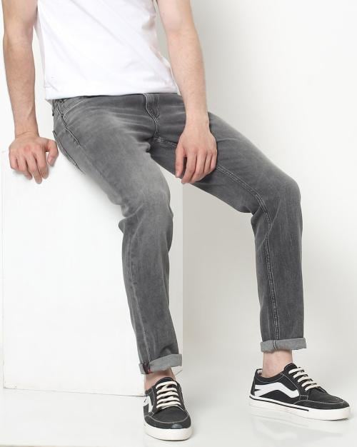 Lightly Washed Slim Fit Jeans
