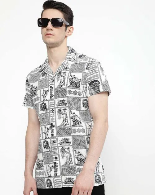 Printed Slim Fit Shirt