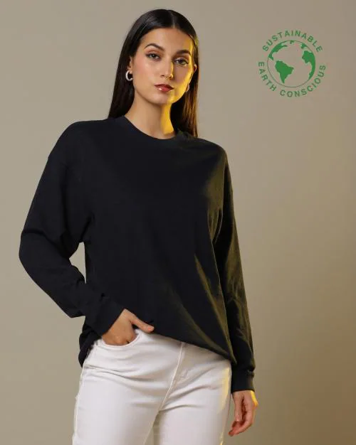 Organic Cotton Crew-Neck Sweatshirt