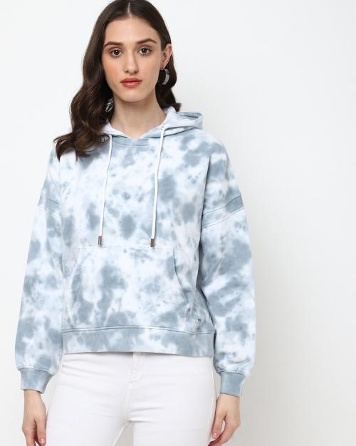 Tie & Dye Hoodie with Kangaroo Pocket