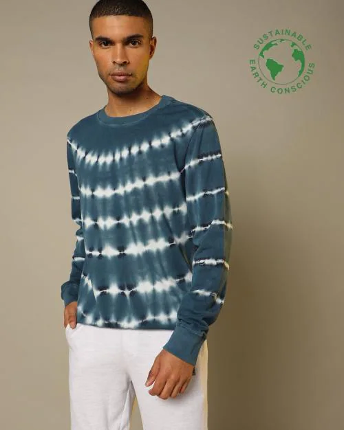 Tie & Dye Organic Cotton Crew-Neck Sweatshirt