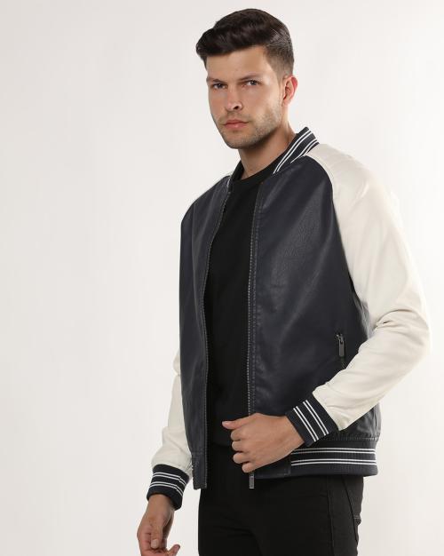 Zip-Front Bomber Jacket