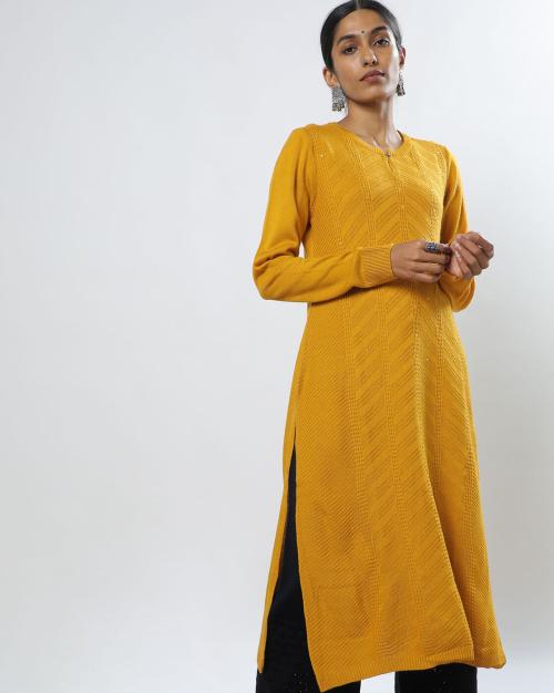 Embroidered Straight Kurta