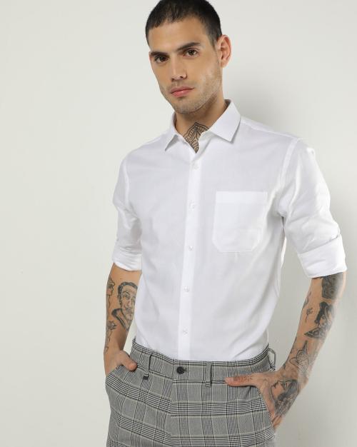 French Placket Slim Fit Shirt