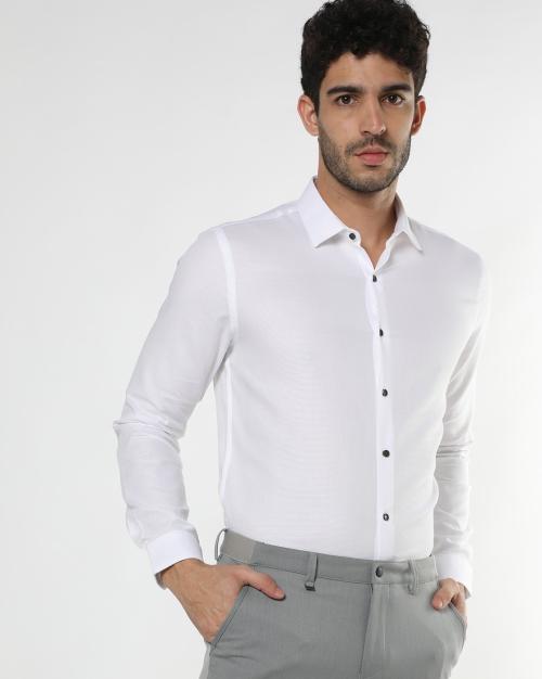 French Placket Slim Fit Shirt
