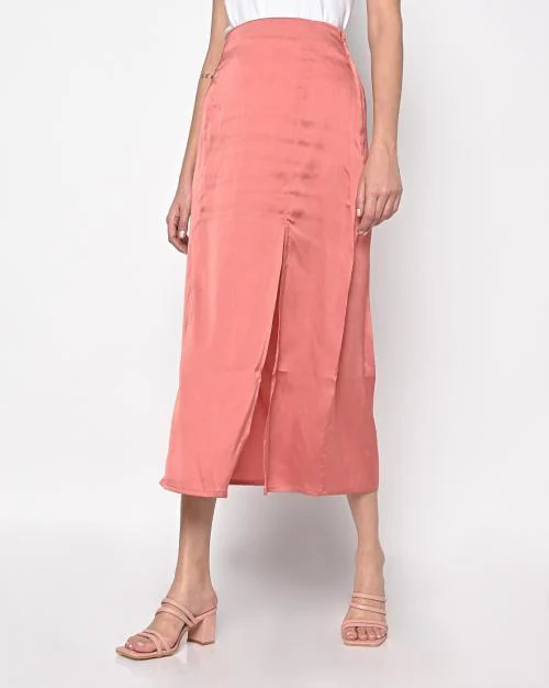 Women Double Slit Skirts
