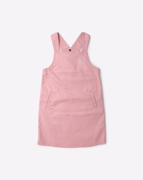 Pinafore Shift Dress with Insert Pockets