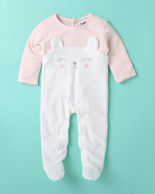 Colourblock Velour Romper