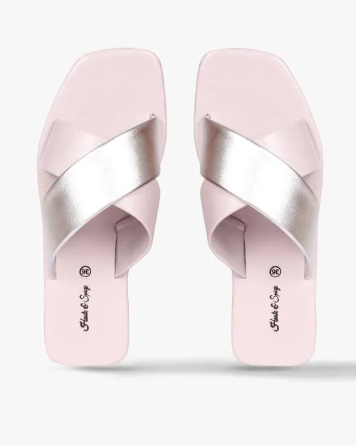 Criss-Cross Strap Flat Sandals