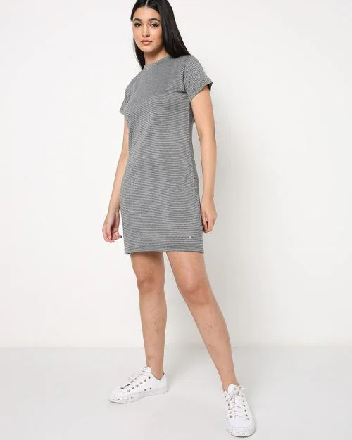 Striped Print Sheath Dress